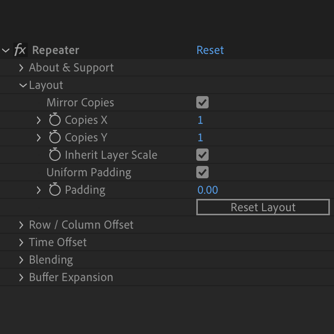 Repeater User Interface